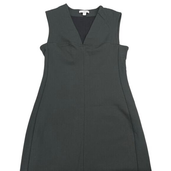 James Perse V-Neck Sheath Knee Length Dress In Carbo Size Small - Picture 4 of 8